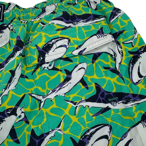 Vilebrequin Moorea Shark Print Swim Trunks, Men’s, Sz XL - Picture 7 of 7